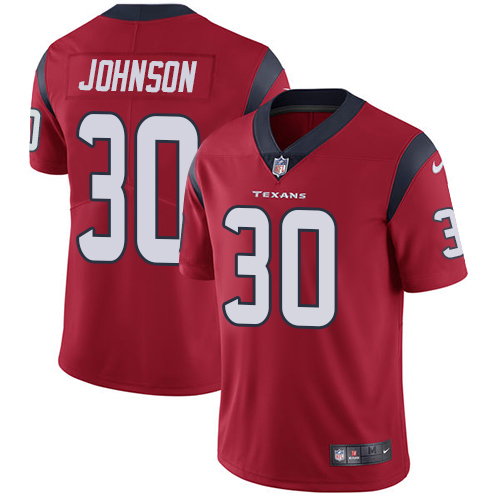 Nike Texans #30 Kevin Johnson Red Alternate Men's Stitched NFL Vapor Untouchable Limited Jersey